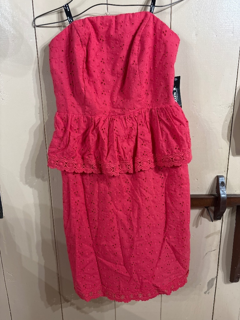 Allen B. Tomato Puree Eyelet dress, NWT size 4